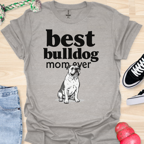 Best bulldog mom ever - V7 - Elegant Pattern T-Shirt
